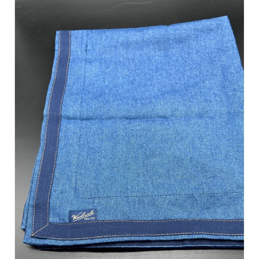 Woolrich Denim‎ Blue Jean Pillow Cover Sham 24x30 EUC